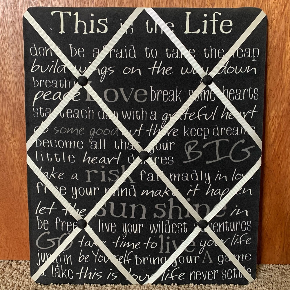 Fabric Photo/Bulletin Board